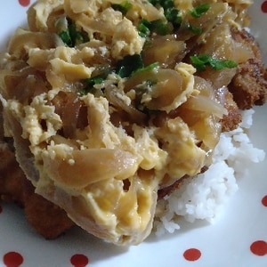 豚こまでカツ丼！簡単節約カツ丼♪